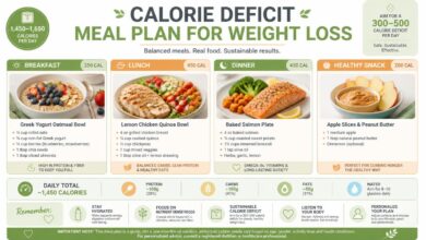 Calorie Deficit Meal Plan for Weight Loss