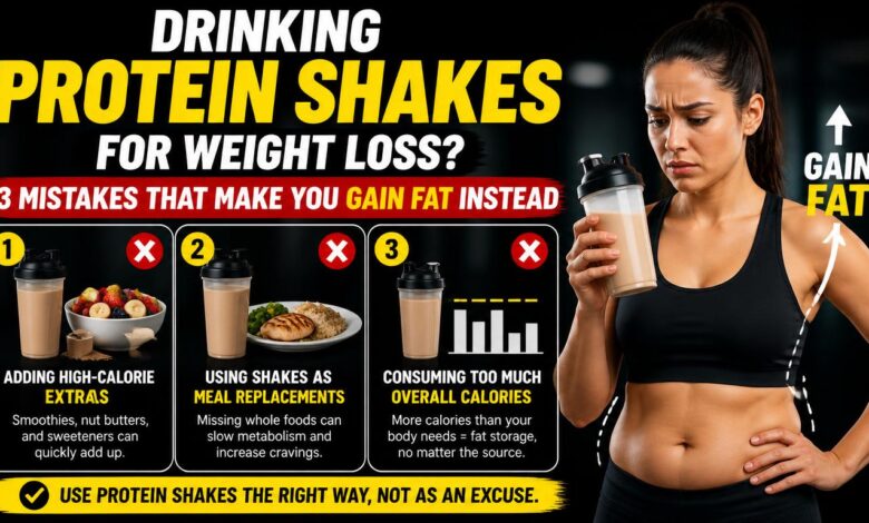 Drinking Protein Shakes for Weight Loss? 3 Mistakes That Make You Gain Fat Instead