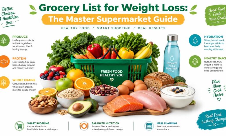 Grocery List for Weight Loss The Master Supermarket Guide