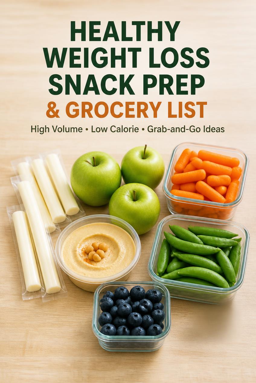 7-Day High Protein Meal Plan for Weight Loss Printable Menu