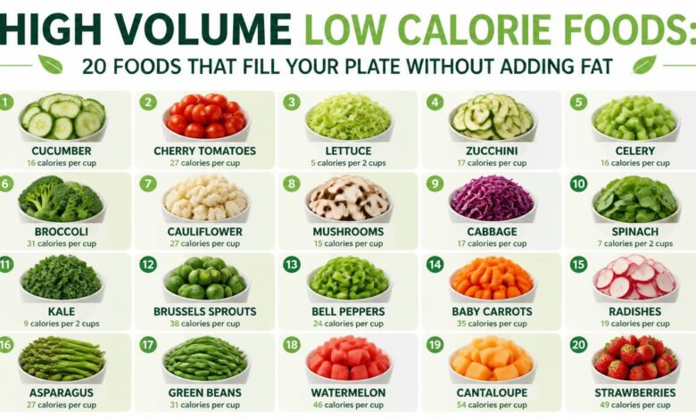 High Volume Low Calorie Foods 20 Foods That Fill Your Plate Without Adding Fat
