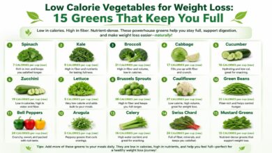 Low Calorie Vegetables for Weight Loss: 15 Greens That Keep You Full