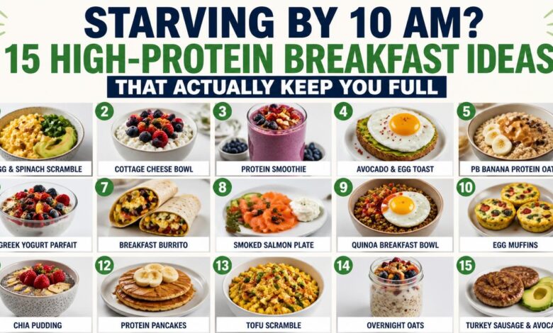 Starving by 10 AM 15 High-Protein Breakfast Ideas That Actually Keep You Full