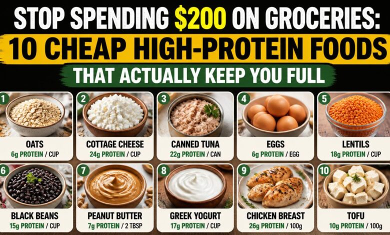 Stop Spending $200 on Groceries 10 Cheap High-Protein Foods That Actually Keep You Full