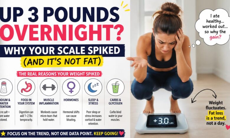 Up 3 Pounds Overnight Why Your Scale Spiked (And It’s Not Fat)